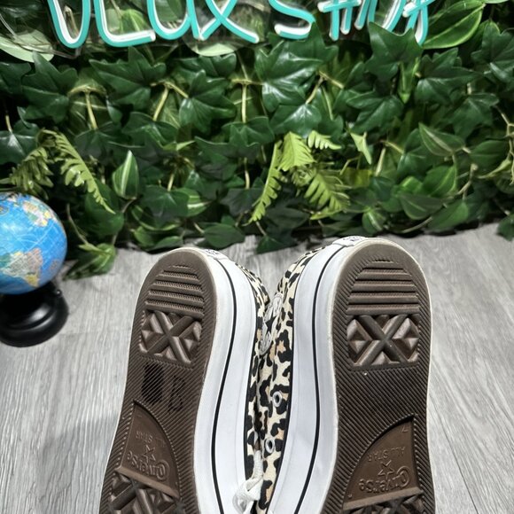 Converse Lift Hi Top Platform Cheetah Leopard Print Women's Size 9 - Picture 10 of 10
